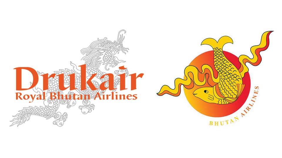 Drukair (Royal Bhutan Airlines) and Bhutan Airlines — the national carriers of Bhutan