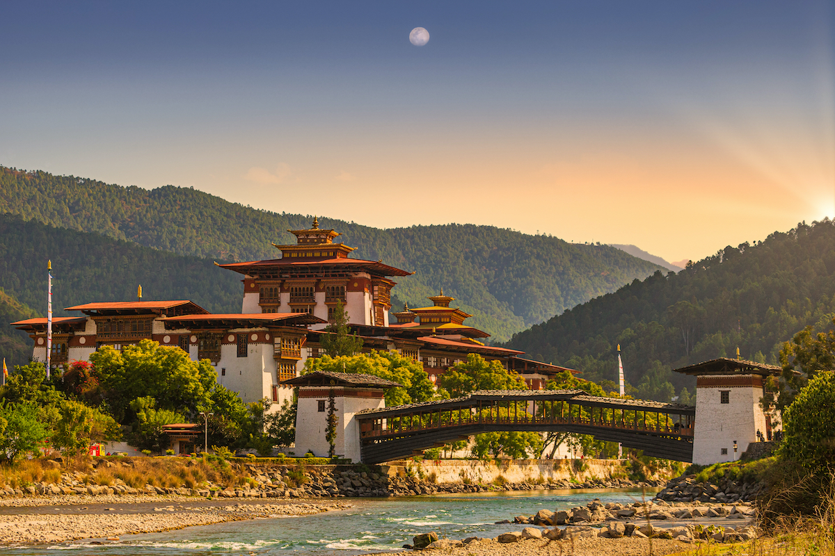 Himalayan scenery in Bhutan