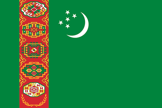 中亞手信-central-asia土庫曼國旗